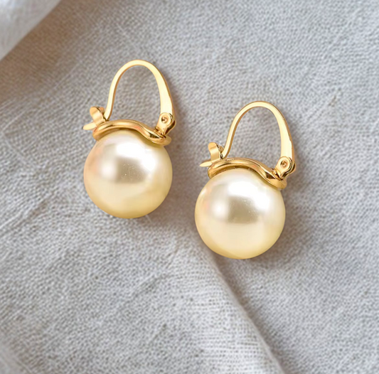 Pearl Ball Earring