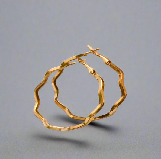 Golden Hoop Earring