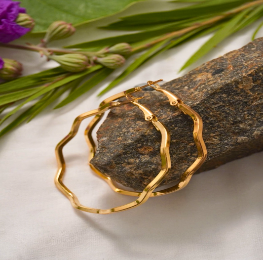 Golden Hoop Earring